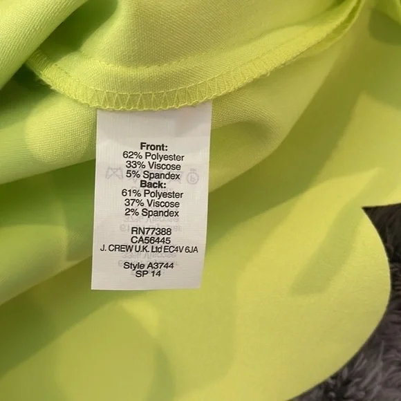 J.Crew yellow greenish dress - Picture 9 of 10